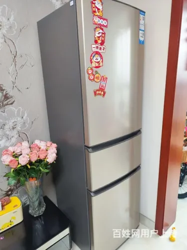个人转让9.9成新海尔三开门冰箱自取