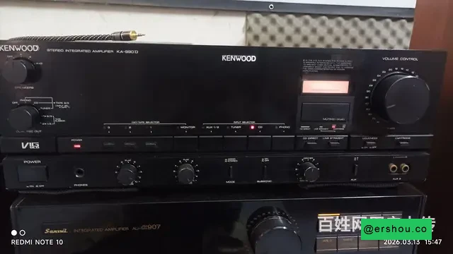 转让健伍KA-990D功放 原装八管大牛推力强